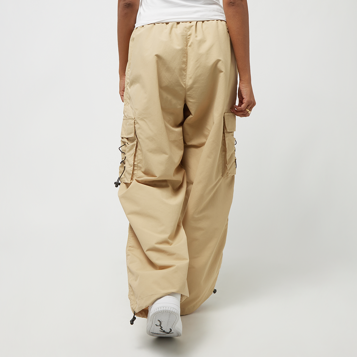 Karl Kani Small Signature Wide Parachute Pants Trainingsbroeken Dames sand maat: XS beschikbare maaten:XS S M L