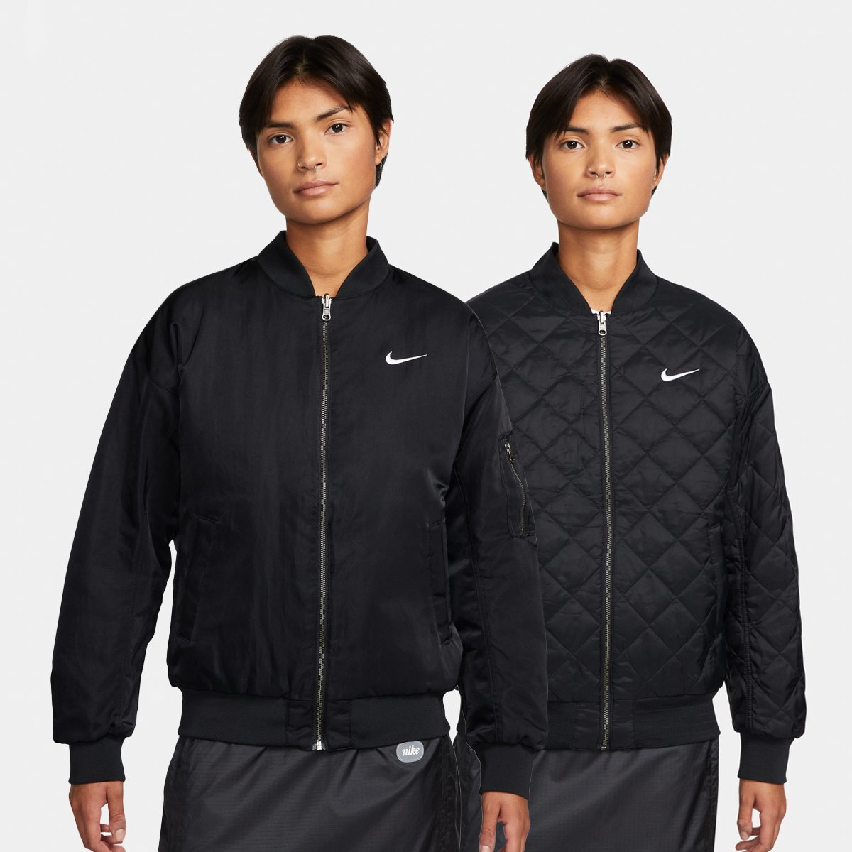 Nike Sportswear Reversible Varsity Bomber Jacket Tussenseizoensjassen Dames black black white maat: S beschikbare maaten:XS S M L