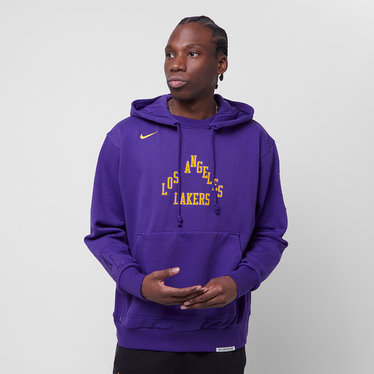 Nike Los Angeles Lakers Standard Issue City Edition Hoody Hoodies Heren field purple maat: S beschikbare maaten:S M L XL