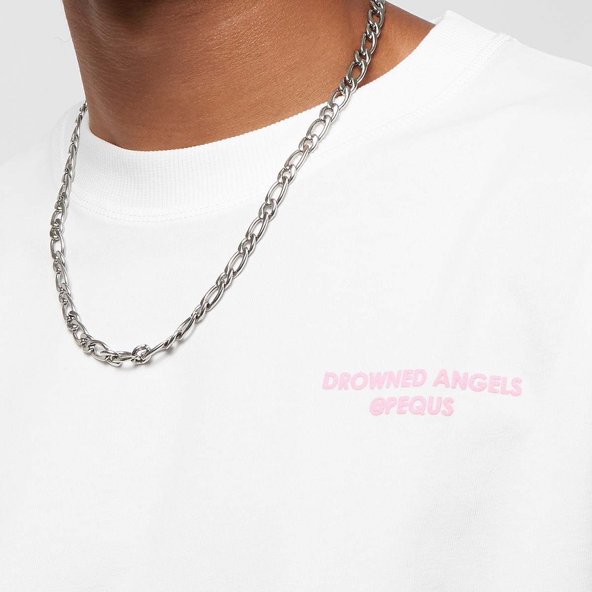 Pequs Drowned Angels Logo T-shirt T-shirts Kleding white maat: XL beschikbare maaten:XL