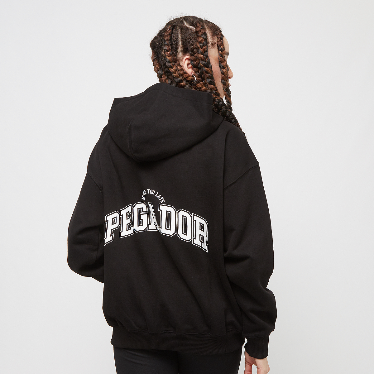 Pegador Wayruna Oversized Zip Hoodie Rits hoodies Dames black maat: XS beschikbare maaten:XS S M L