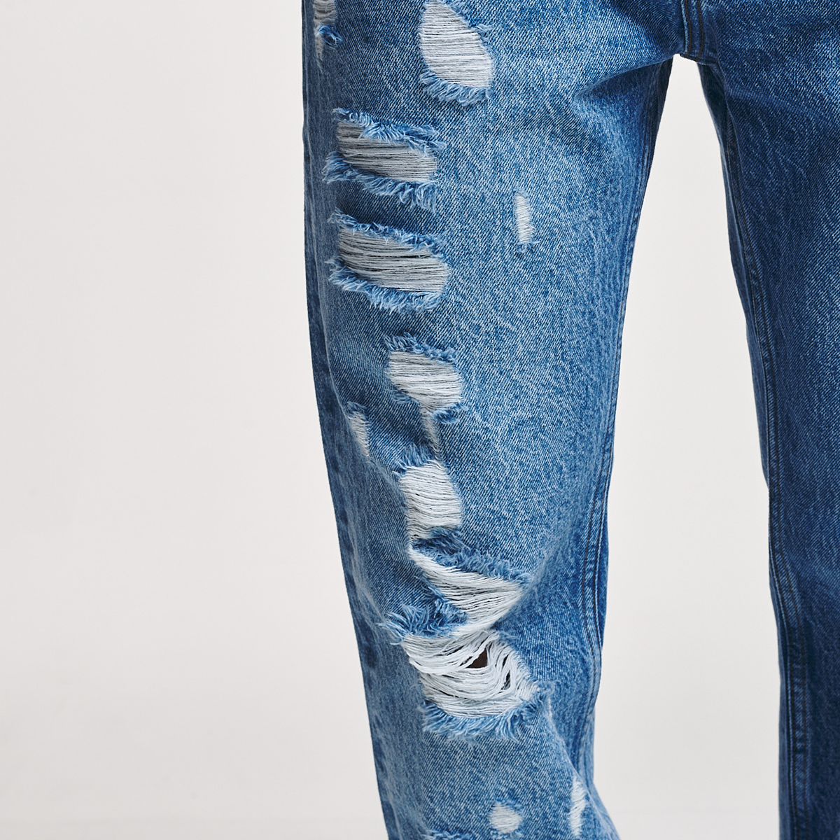 2Y Studios Firio Destroyed Straight Jeans Spijkerbroeken Heren blue maat: 28 beschikbare maaten:28 29 30 31 32 33 34