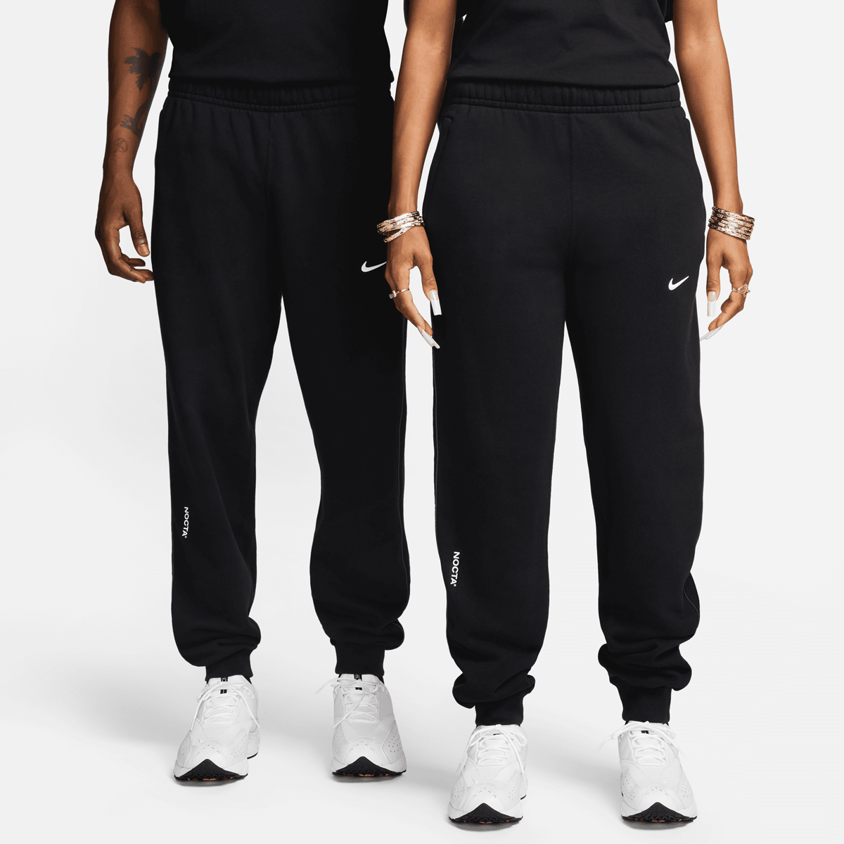 NIKE Nocta Fleece Pants Trainingsbroeken Heren black (white) maat: XL beschikbare maaten:S M XL