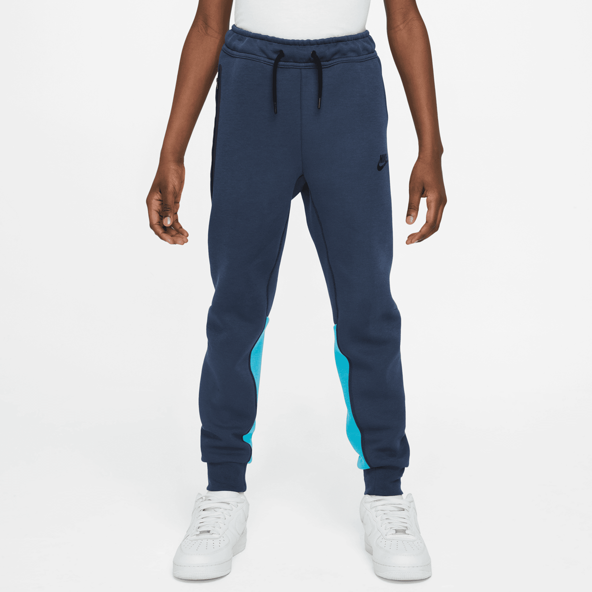 Nike Sportswear Tech Fleece Pants Trainingsbroeken Kids midnight navy aquarius blue black maat: 137 beschikbare maaten:137 147 158 163